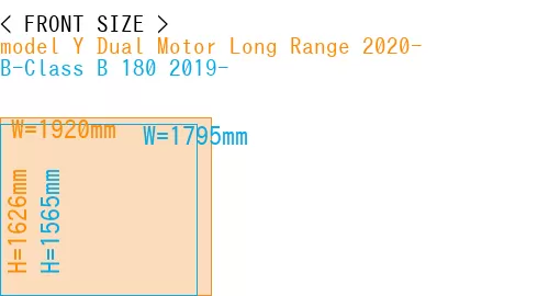 #model Y Dual Motor Long Range 2020- + B-Class B 180 2019-